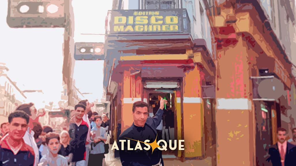 Outside Disco Maghreb, the Oran record shop that pressed and sold Raï cassettes to a generation.